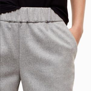 Wilfred Aritzia Turquet Wool Jogger Pants Grey Sz S